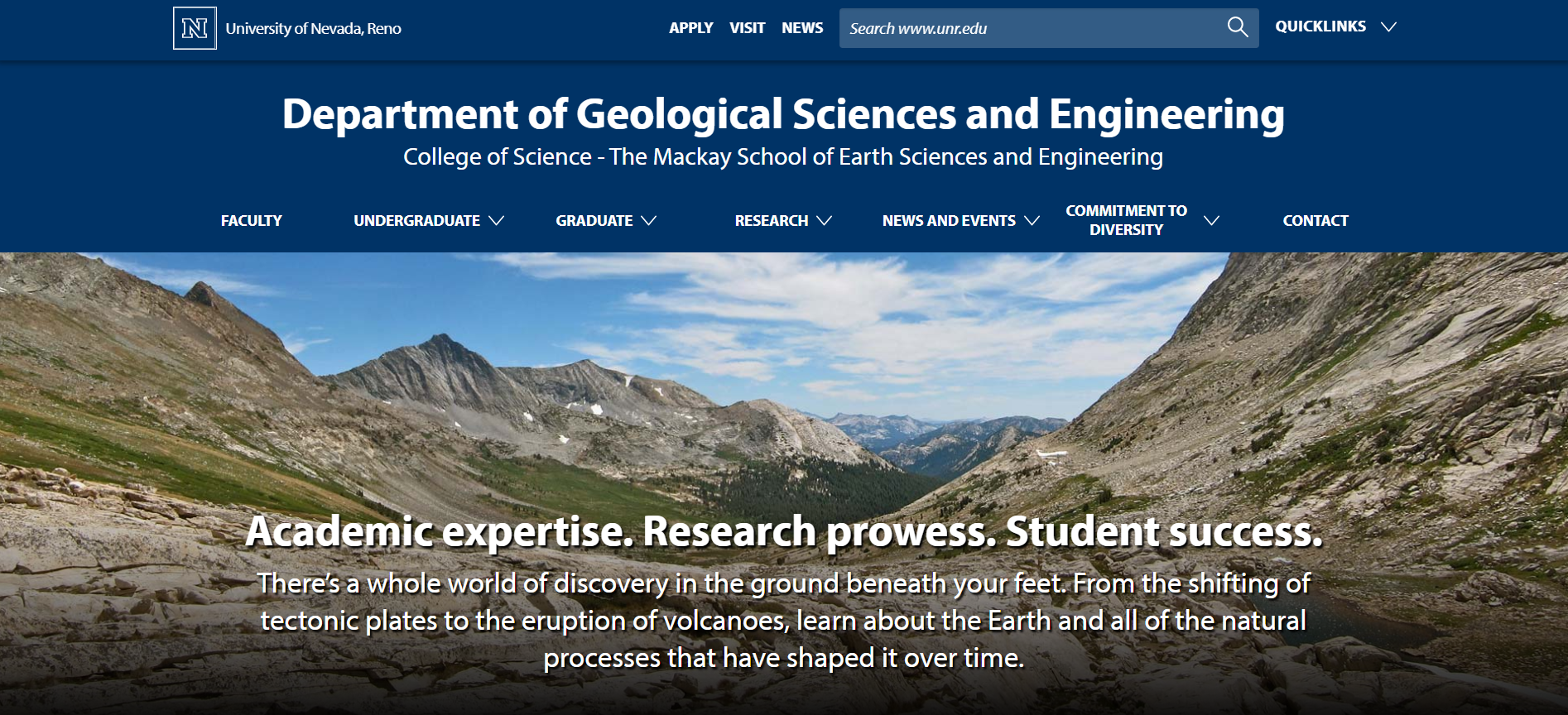 UNR Geosciences Website
